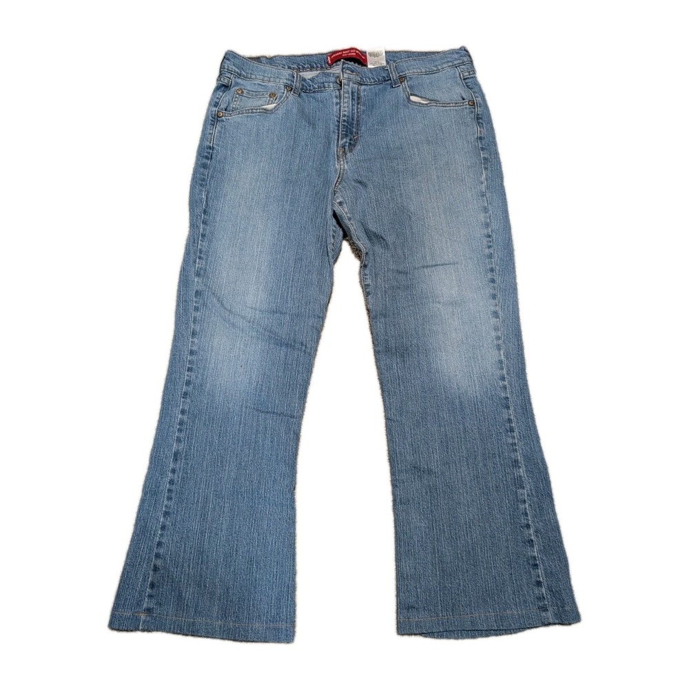 Levi's 515 Women Nouveau Boot Cut Stretch Jeans Low Rise Denim Size 14 L‎